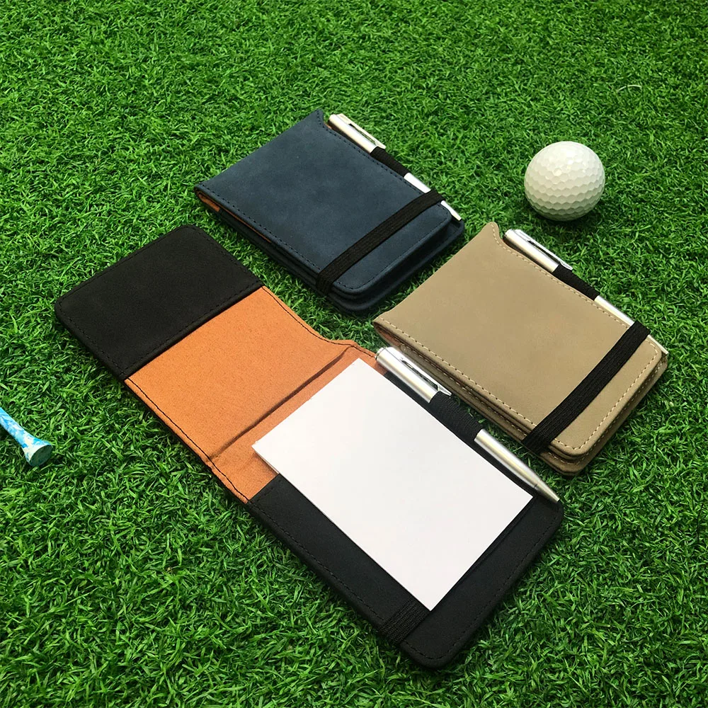 Golf Scorecard Holder & Yardage Book Holder Cover with Yardage Book Cover and Free Pen Competition Training Birthday Gift