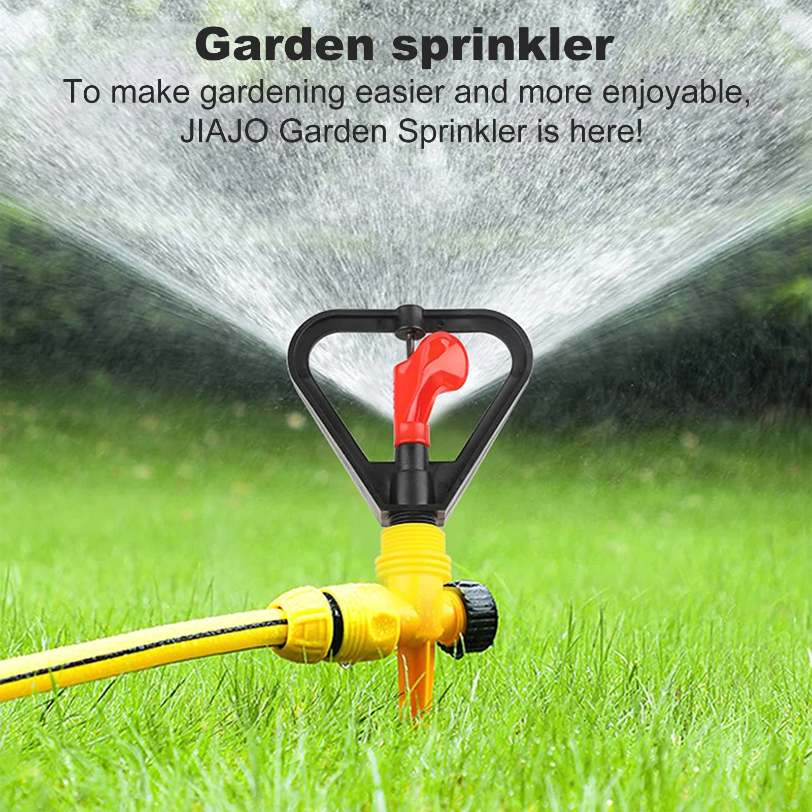 Garden Sprinkler 3 Modes Insert Sprinkler 360 Degree Automatic Rotating Sprinkler Large Area Coverage Gardening Watering System