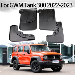 Mud Flaps Auto Front Rear 4pcs Mudguards Special Fender Mudflaps Car Accessories For GWM Haval Wey Tank 300 2022 2023 Mudflaps