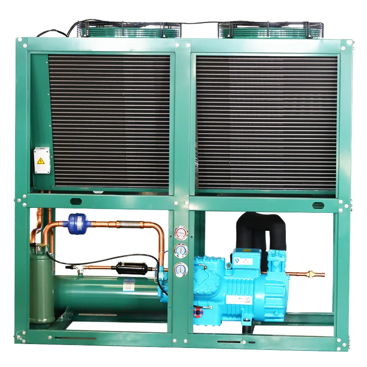 Lucky Star 25HP Cooling System Heat Exchangers Air Condensers Cooler Cold Storage Room Bitzer Refrigeration Condensing Unit