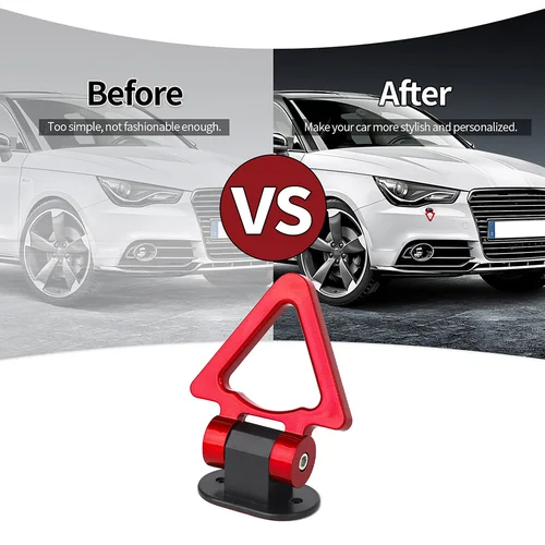 Imagen 2 del producto Gancho decorativo para remolque JDM, modificación Universal de estilo de coche, anillo de carreras de simulación, gancho de remolque para vehículo, 1 ud.