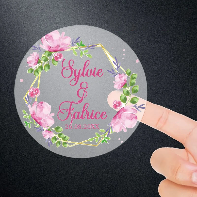 50-100 Custom Labels - Personalized Stickers for Businesses, Logo and Name, Birthday Party, Candles, Product Boxes, Wedding Favors