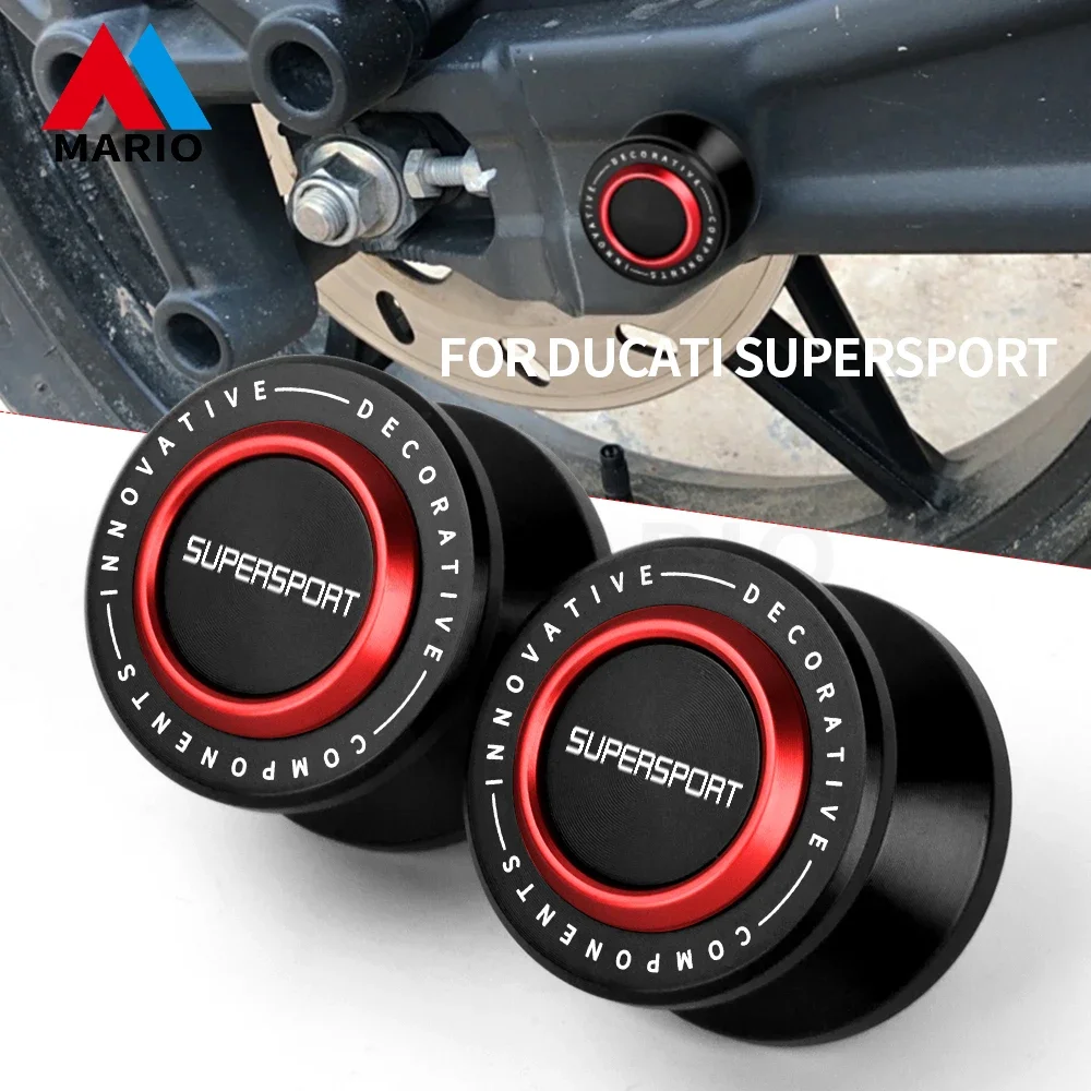 

For Ducati Scrambler Supersport Motorcycle Accessories CNC Aluminum M8 Swing Arm Spools Stand Screws Swingarm Spool Slider Screw