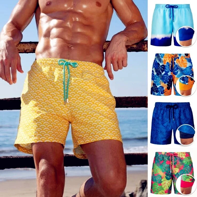 

Men's Beach Board orts Trunks Swimwear Youth Casual Loose Fit Low Waist ort Length Four Seasons Universal Other Material