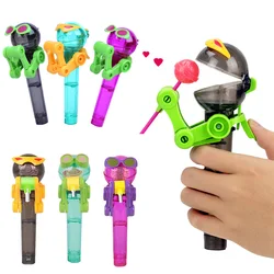 Kids Eating Robot Lollipops Stand Tool Dustproof Candy Holder Gifts Children Toy Lollipops Stand Holder Robot Accessories