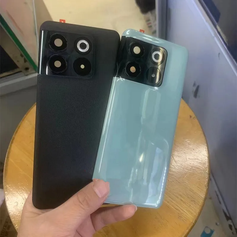 Корпус Oneplus10T для Oneplus 10T One Plus 6,7 дюйма, стеклянная задняя крышка аккумулятора, ремонт, замена задней крышки дверного телефона + объектив камеры