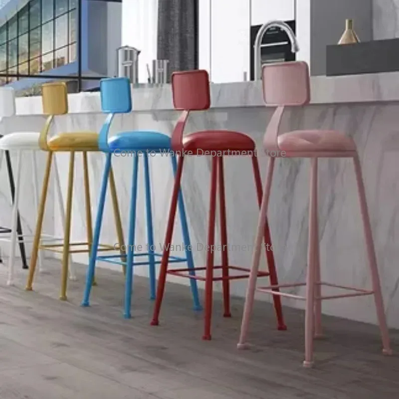 Sillas de bancos de Bar, silla nórdica, sillón para el hogar, barbería, diseño de plástico de mediados de siglo, altura de Tabouret de diseño