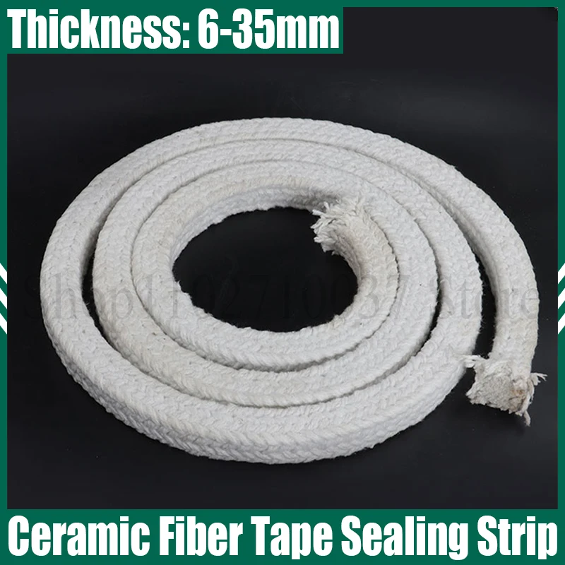 

Thickness 6-35mm Ceramic Fiber Tape High Temperature Resistant Flame Retardant Ceramic Fiber Sealing Strip For Furnace Door