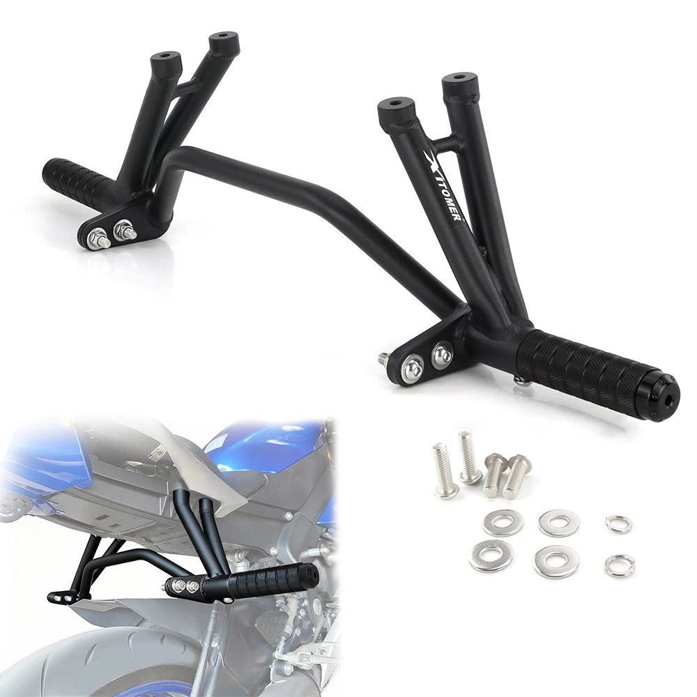 

Motorcycle Rear Footrests Subcage For Yamaha YZF-R6 R6 2006-2023 2024 Passenger Peg Guard peg support Stunt Stunt Protection