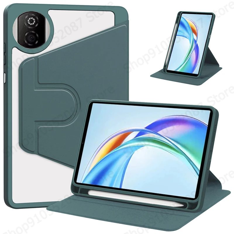 

For Honor Pad X7 Tablet Case 360 Rotating Acrylic Stand Cover For Honor Pad X7 8.7 inch Case with Pencil Holder