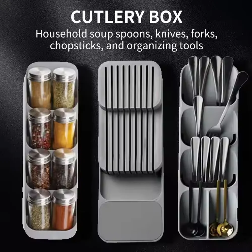 1-3PCS Kitchen Drawer Cutlery Storage Tray: The Ultimate Organizer? thumbnail