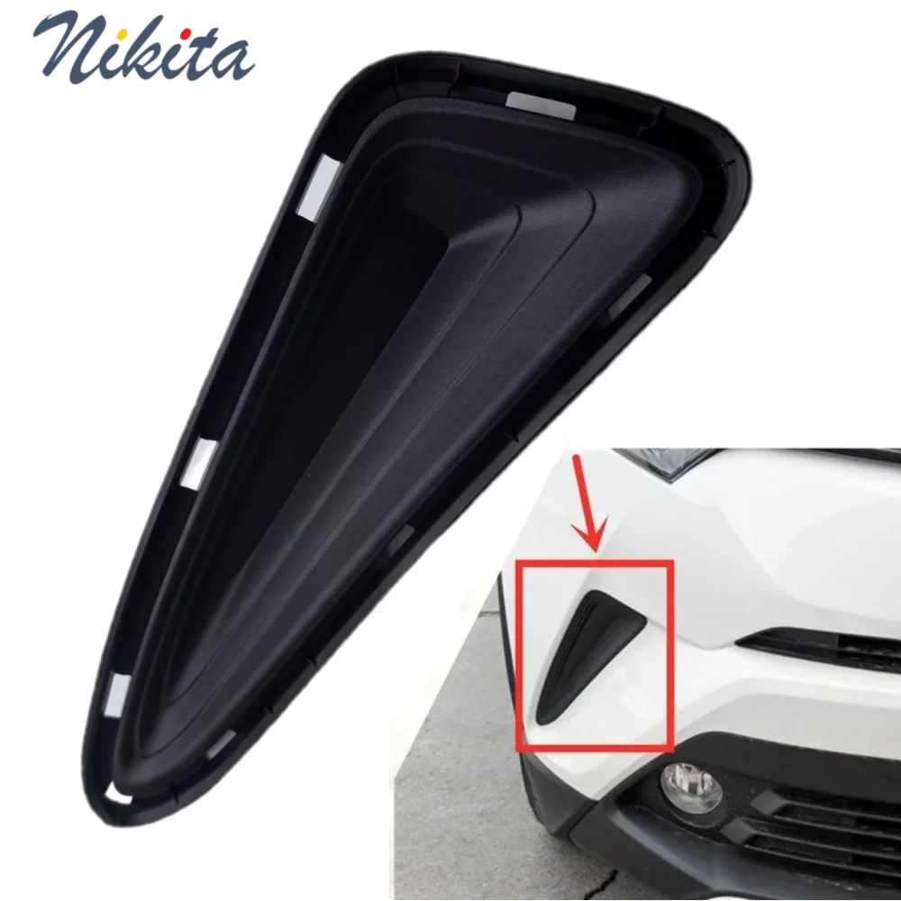 

Для Toyota IZOA C-HR 2018-2021: Накладка на бампер (левая или правая), треугольная, черная, 2019, 2020