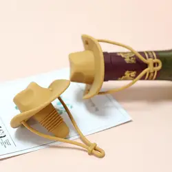 Silicone Cowboy Hat Wine Cork Champagne Beer Bottle Stopper Creative Beverage Leakproof Sealer Caps Plug Kitchen Bar Accessories