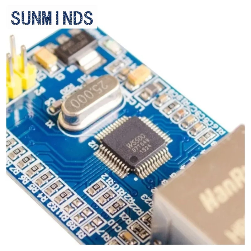 1 peça módulo de rede ethernet w5500 hardware tcp/ip 51/stm32 programa de microcontrolador sobre w5100