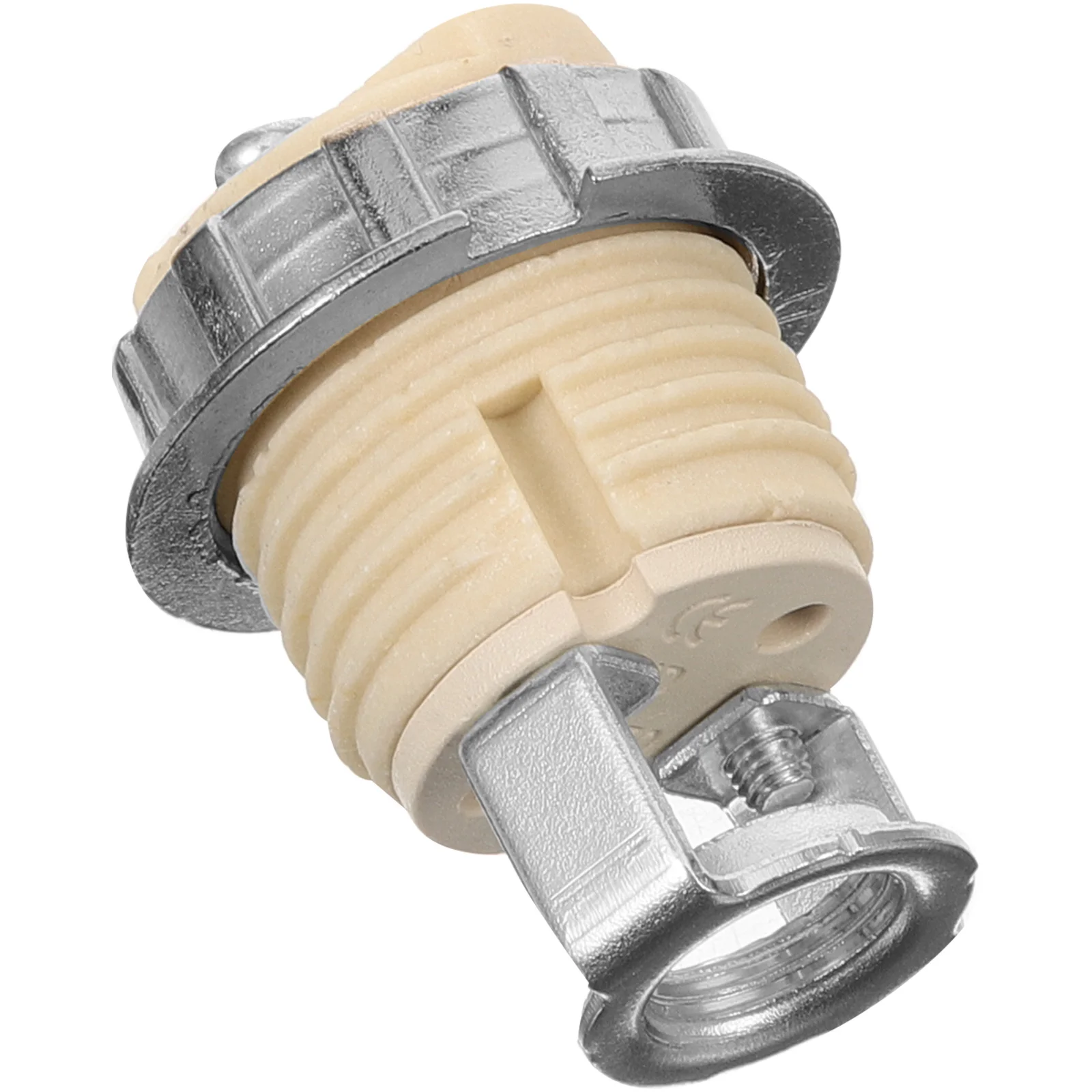 

Ceramic Lamp Holder Replacement Socket Light Outlet Fixture Parts Bulb Making Kit Outer Ring Metal