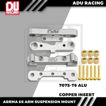ADU-ALU Suportes De Suspensão De Corrida, 7075-T6, ARRMA 6S 1/8 e 1/7