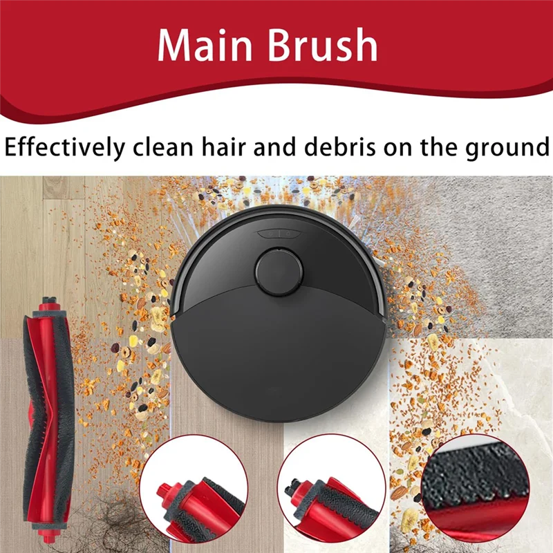 BAAO-Parti di ricambio per filtri a spazzola principale per Roborock Q10 S5/Q10 S5+ /Q10 X5/Q10 X5+ Kit di accessori per aspirapolvere robot