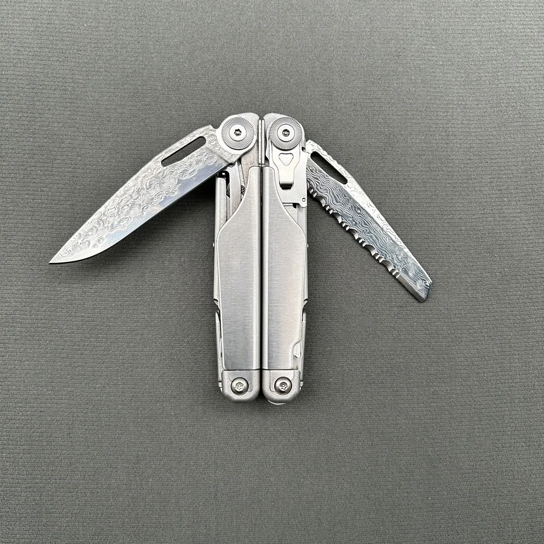 Accessories For Leatherman SURGE VG10 Damascus steel replacement parts Pliers modification part Original size Multifunctional