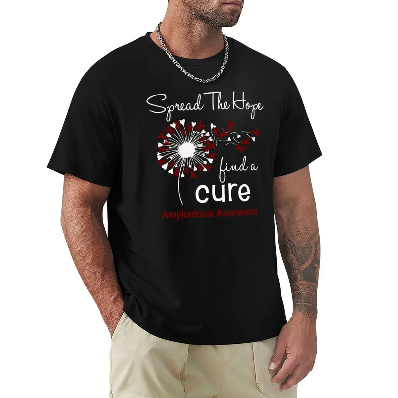 

Spread The Hope Find A Cure Amyloidosis Awareness T-Shirt graphic t shirt vintage blacks fruit of the loom mens t shirts