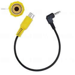 1Pc Av In Videokabel Adapter 2.5Mm Mannelijke Av Jack Mannelijke Plug Naar Rca Vrouwelijke Connector Voor Gps En Achterste Camera Converter Draad U26