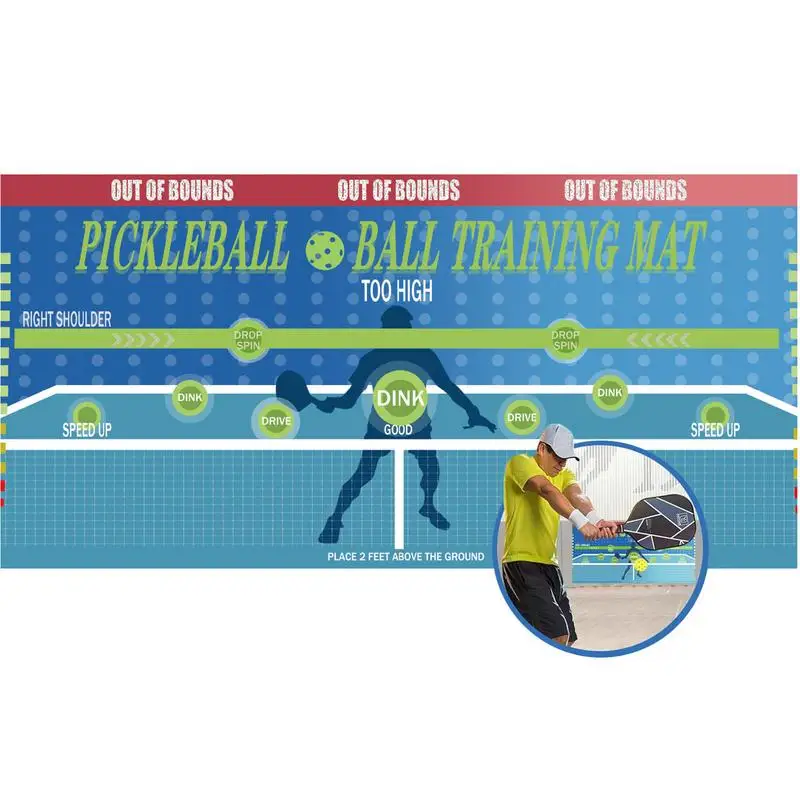 Pickleballs Practice Wall Adhesive Pickleballs Practice Pad Pickleballs Rebounder Board Portable Pickleballs Practice Rebounder