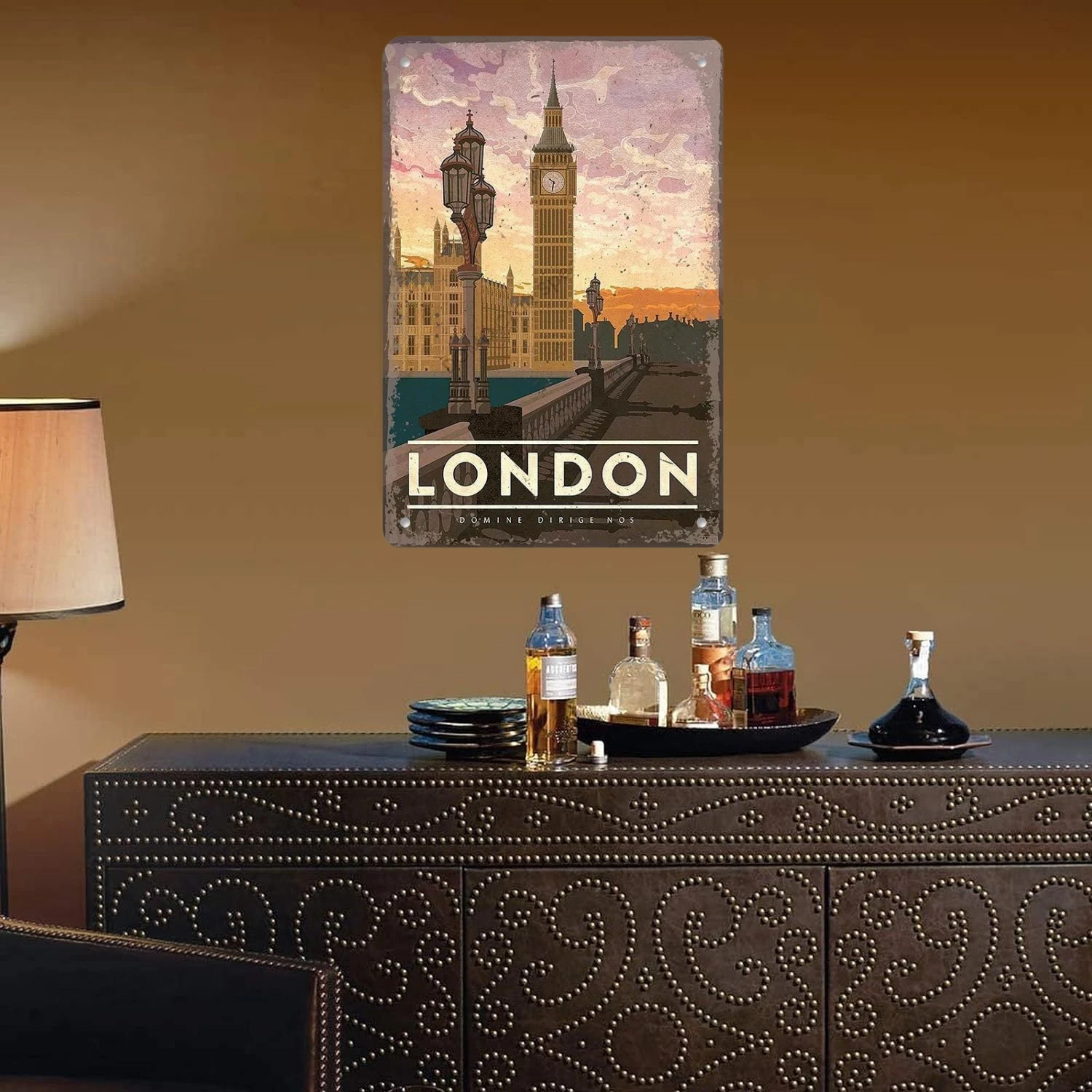 المدينة الشهيرة المشهد الملصقات خمر علامات معدنية بودابست مالطا سيدني لوحة القصدير الرجعية المنزل جدار ديكور فني غرفة الديكور