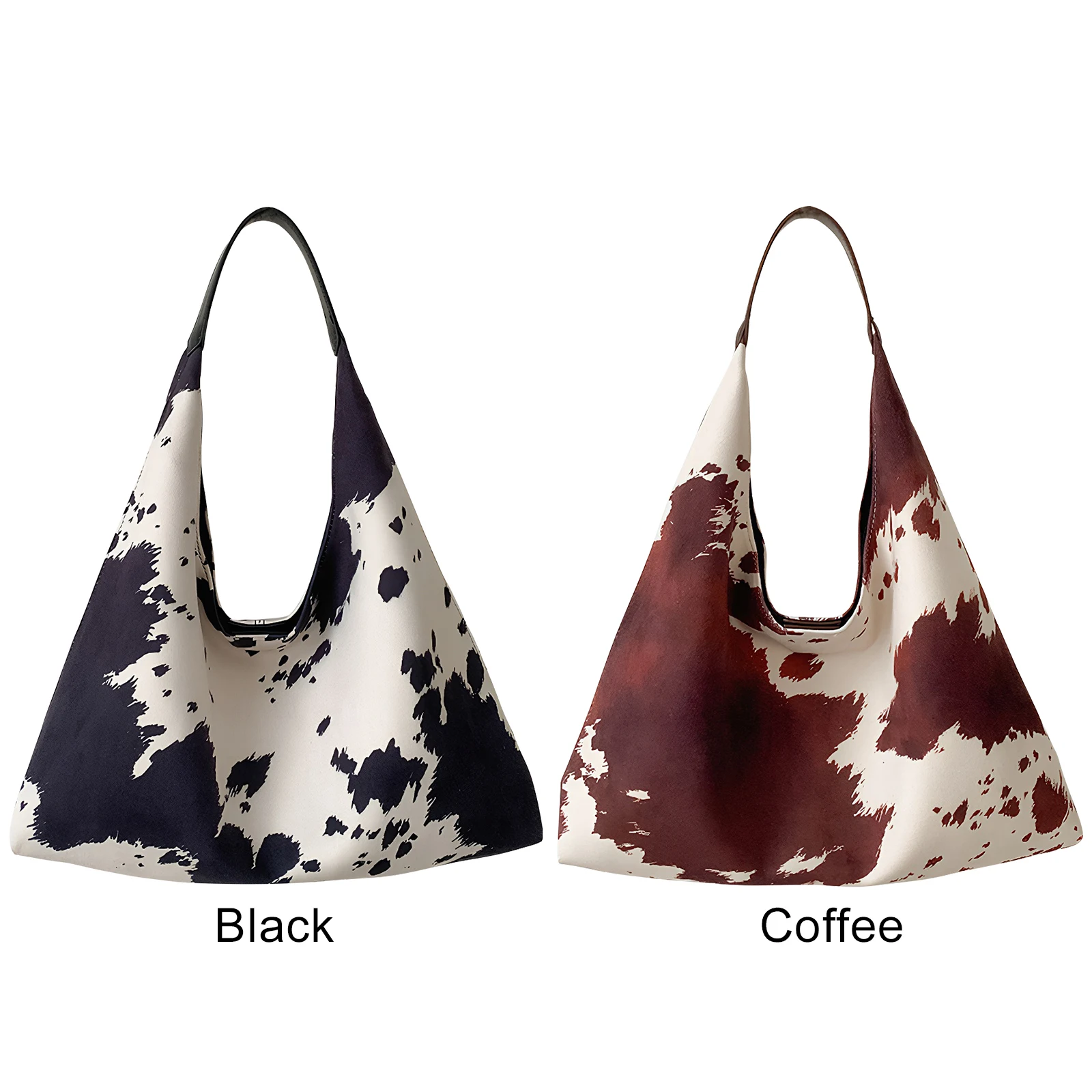 

Women Cow Print Single Shoulder Underarm Bag Fashion Casual Tote Bag Underarm Handbags for School Work Shopping Travel Daily Use