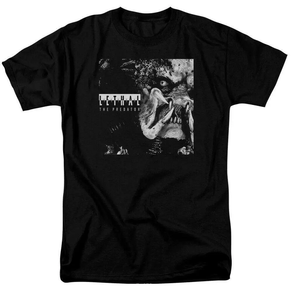 

Predator Lethal T Shirt Licensed Sci-Fi Alien Movie Retro Classic Tee New Black
