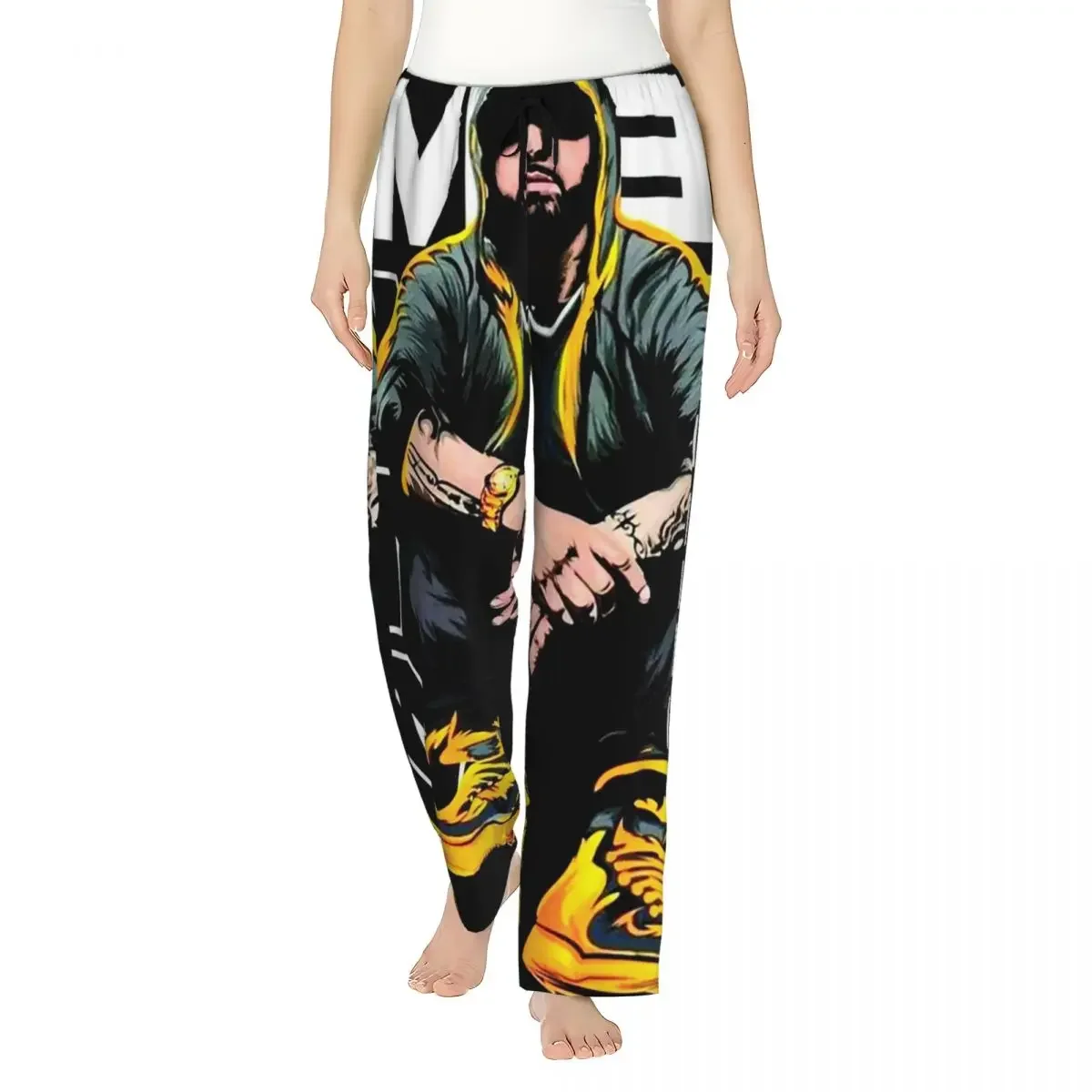 

Custom Eminem Women Pajama Pants Lounge Sleep Sleepwear Bottoms with Pockets