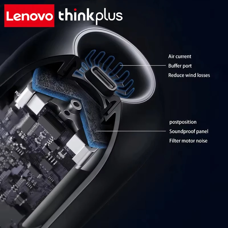 Lenovo ThinkPlus Car Portable Vacuum Cleaner 2-in-1 Dual Use Portable Wireless Handheld Home Car Dual Use Car Vacuum Cleaners