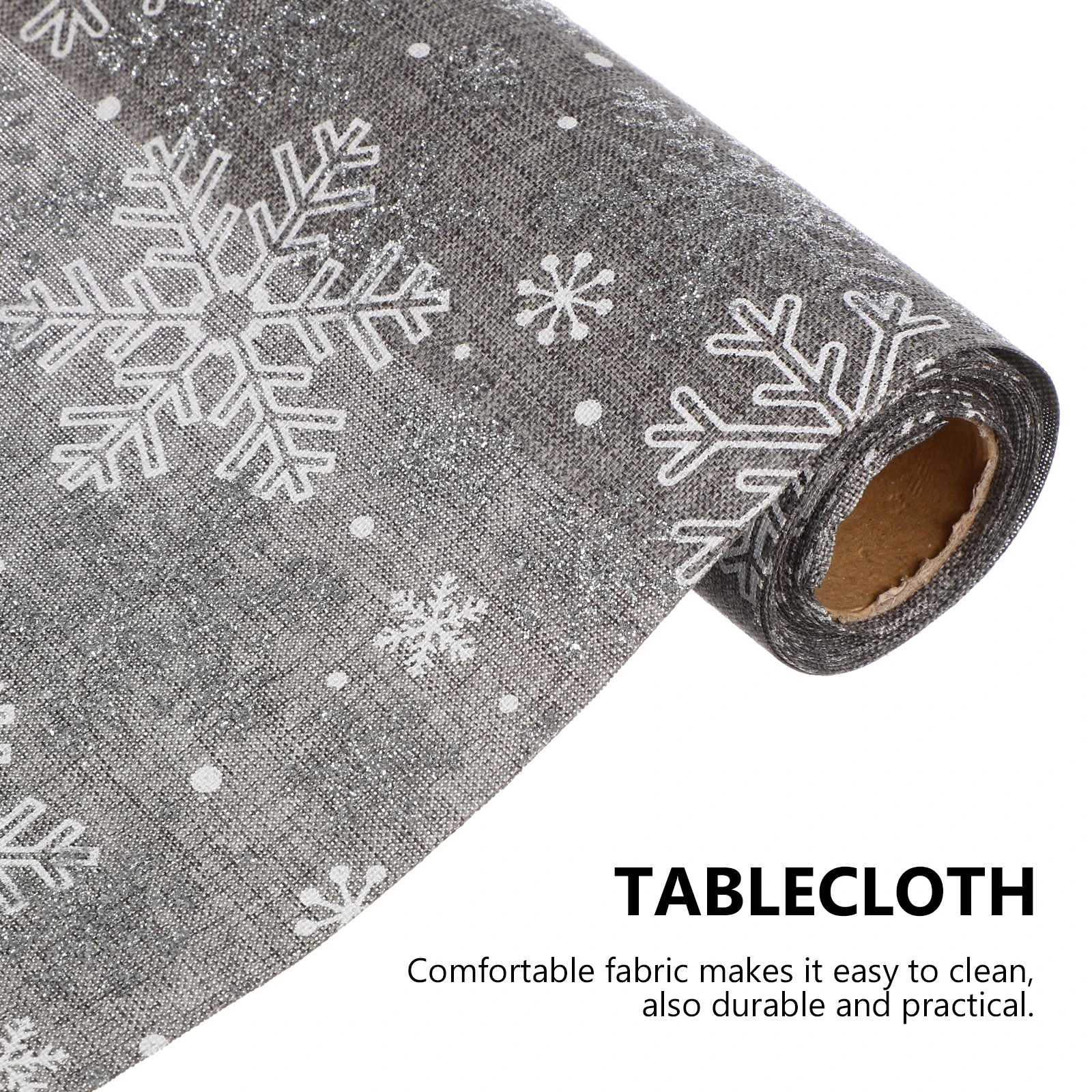 

Christmas Table Runner Snowflake Print Washable Tablecloth For Holiday Party Hotel Restaurant Xmas Decor Printed Table