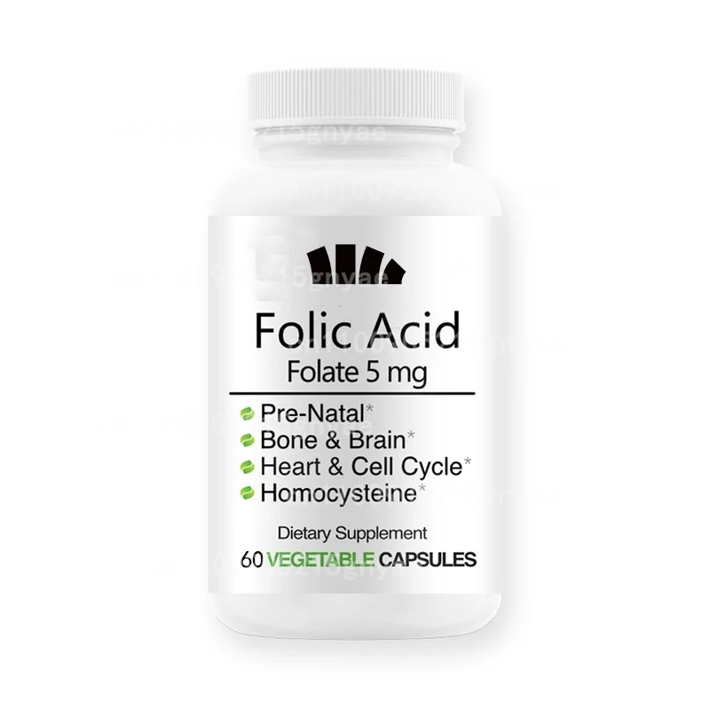 

Organic Folic Acid Supplement - Vitamin B9 (folic Acid) - Gluten Free, Vegetarian, Non GMO - High Quality Dietary Supplement