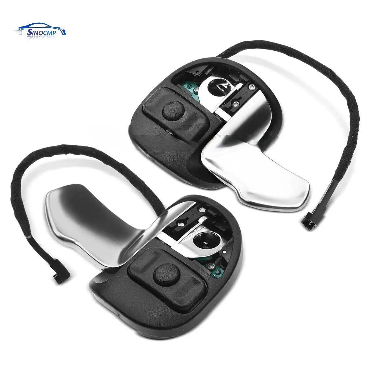 ​1 Pair Hellcat Paddle Shift Shifter Plastic For 2015-2021 Challenger Charger Car Replacements Part 5RQ08DX9AC 5RQ09DX9AC