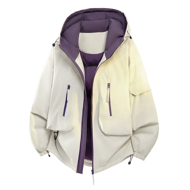 

Casual Men's Warm Hooded Cotton-Padded Jackets 2025 Winter Youth Fashion Streetwear Thicken Coats Windproof Parkas Top Clothing