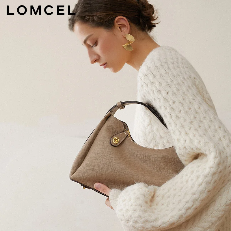 LOMCEL 44 High-end genuine leather women's bag - new crossbody shoulder bag - fashionable cross-body bag for women - elegant wom