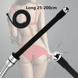 Da 25 a 200cm pugno anale Gel doccia Silicone clistere siringa doccia anale pulizia testa perline anali Butt Plug ugello punta rubinetto Gay