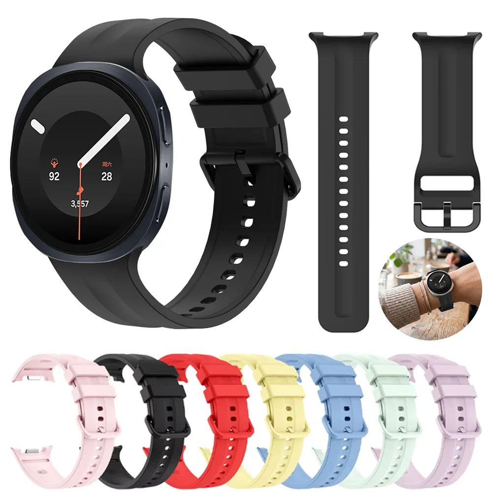 Official Soft Sports Silicone Strap for Samsung Galaxy Watch 9 8 40mm 44mm Comfortable Wristband for Galaxy Watch 8 Classic 46mm