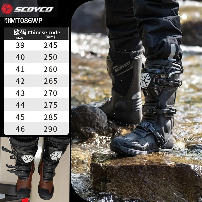 

Motocross Boots Professional Protective Motorcycle Boot High-top Non-slip Racing Off-road Shoes Windproof Waterproof All Seasons