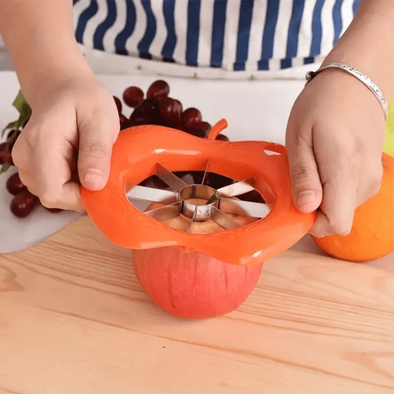 Obstschneider Edelstahl Apfel Schneidwerkzeuge Outdoor Camping Slicer Gemüsehacker Küchenhelfer und Zubehör – Detail 2