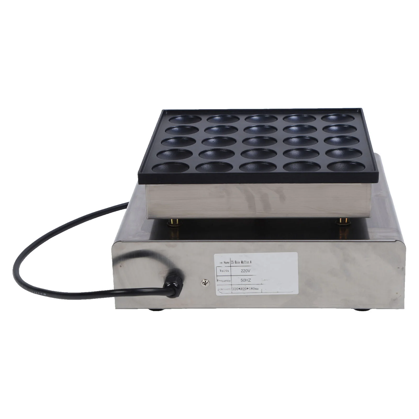 ワッフルメーカー 電気パンケーキ焼き器 950W ワッフル焼き器 ステンレス鋼 鉄製ワッフル型 キッチン調理器具 50-300 ℃