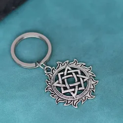 Slavic Star Lada Sign Pendant Keychain Viking Solar Amulet Key Chains For Men Women Punk Jewelry Talisman Gift