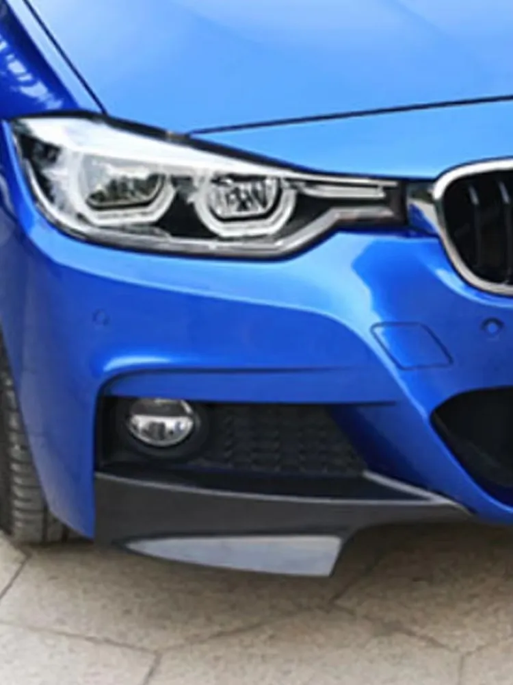 For BMW 3 Series F30 F35 320 330 Car Carbon Fiber wrap angle Car Front Bumper Splitter Corner Trim Cover Front Chin Body Kit