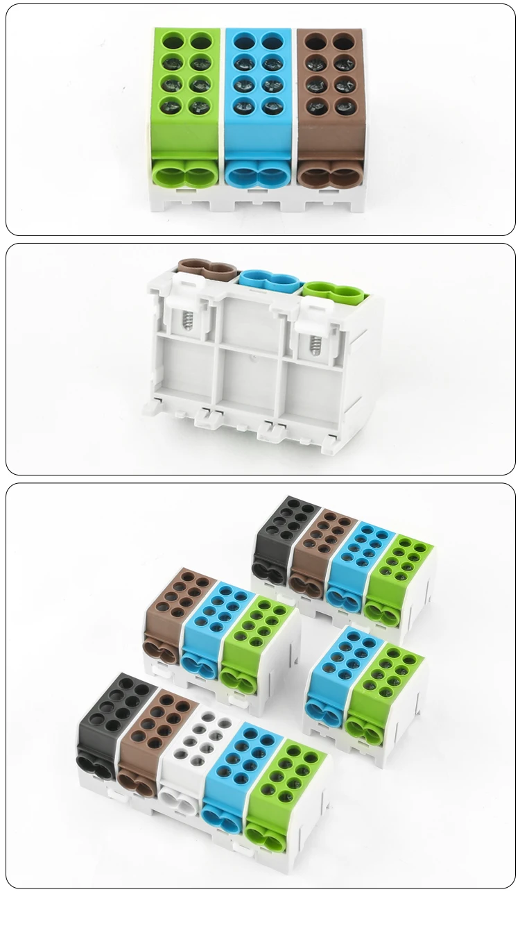 Verteilung Wabenklemmenblöcke JHT3 100A-2Pins (1x25,1x16 / 1x25,1x16) Spleißkabelverbinder Konnektivität 25mm Verkabelung – Detail 11