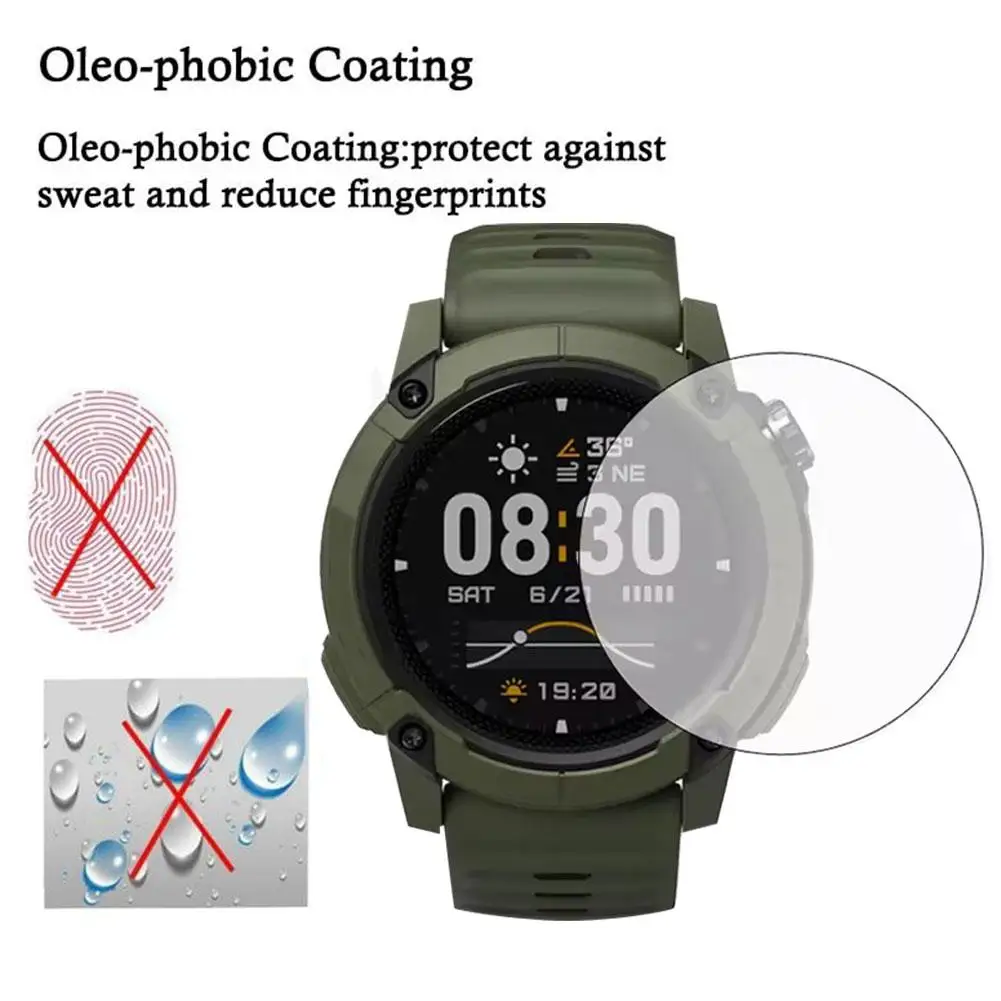 Protector de pantalla para reloj Gauchi NOMAD, vidrio templado 9H, resistente a objetos afilados, evitando daños y arañazos V0Z0