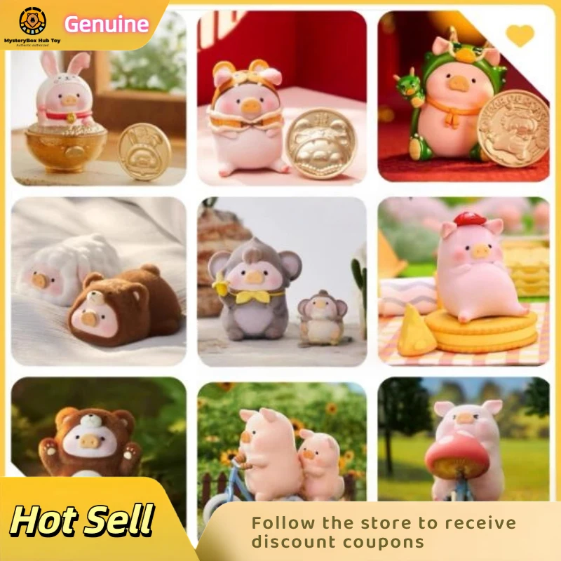 

Genuine Lulu The Piggy Hogs and Bears Series Action Figure Limited Edition Hanging Card Cartoon Decor Toy Funny Toy for Children