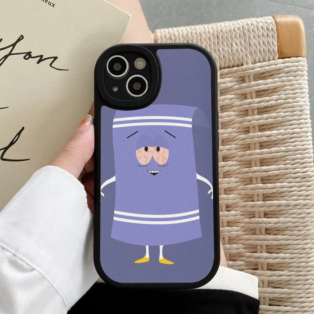 S-South Park Towelie Episode Phone Case Hard Leather For IPhone 14 13 12 Mini 11 14 Pro Max Xs X Xr 7 8 Plus Fundas