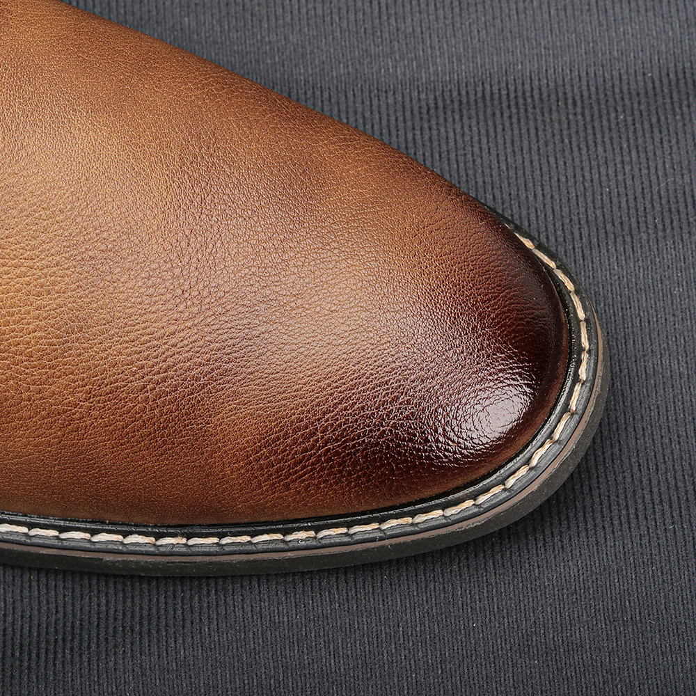 2025 Marca Retro Confortável Botas Chelsea Masculinas Moda Botas Masculinas