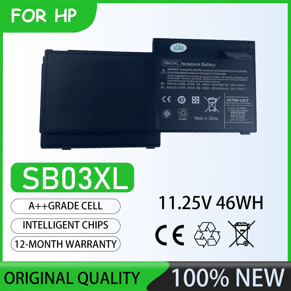 11.25V 46Wh SB03XL Laptop Battery For Hp Elitebook 725 Series Hp Elitebook 725 G1 Series Hp Elitebook 725 G2 Series