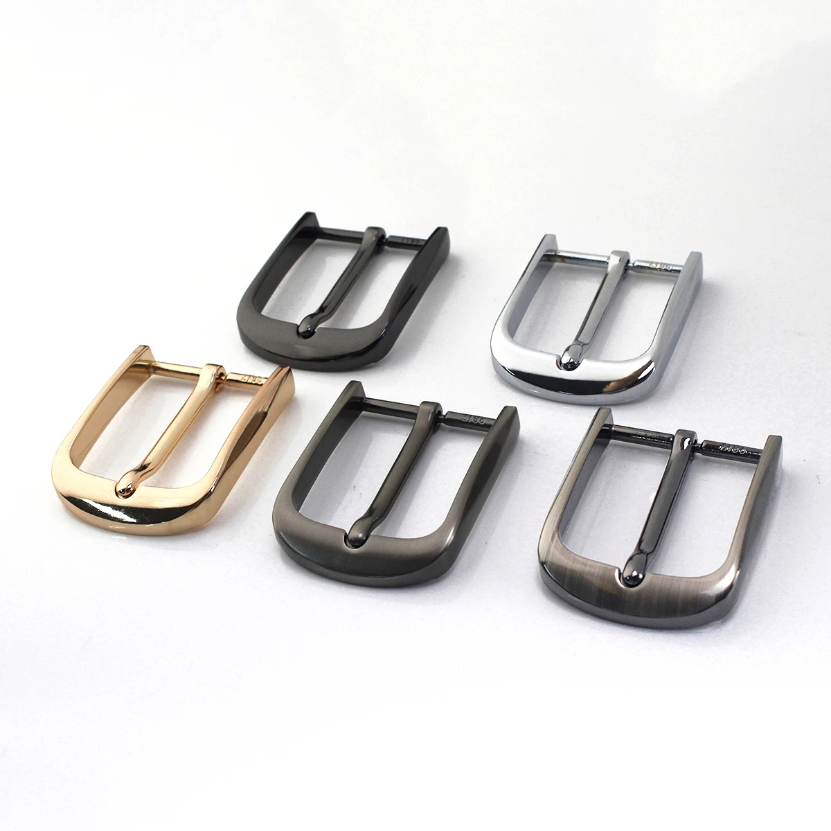 1pcs 40mm Metal  Men\'s Casual Belt Buckle End Bar Heel bar Buckle Single Pin Half Buckle for Leather Craft Jeans Webbing