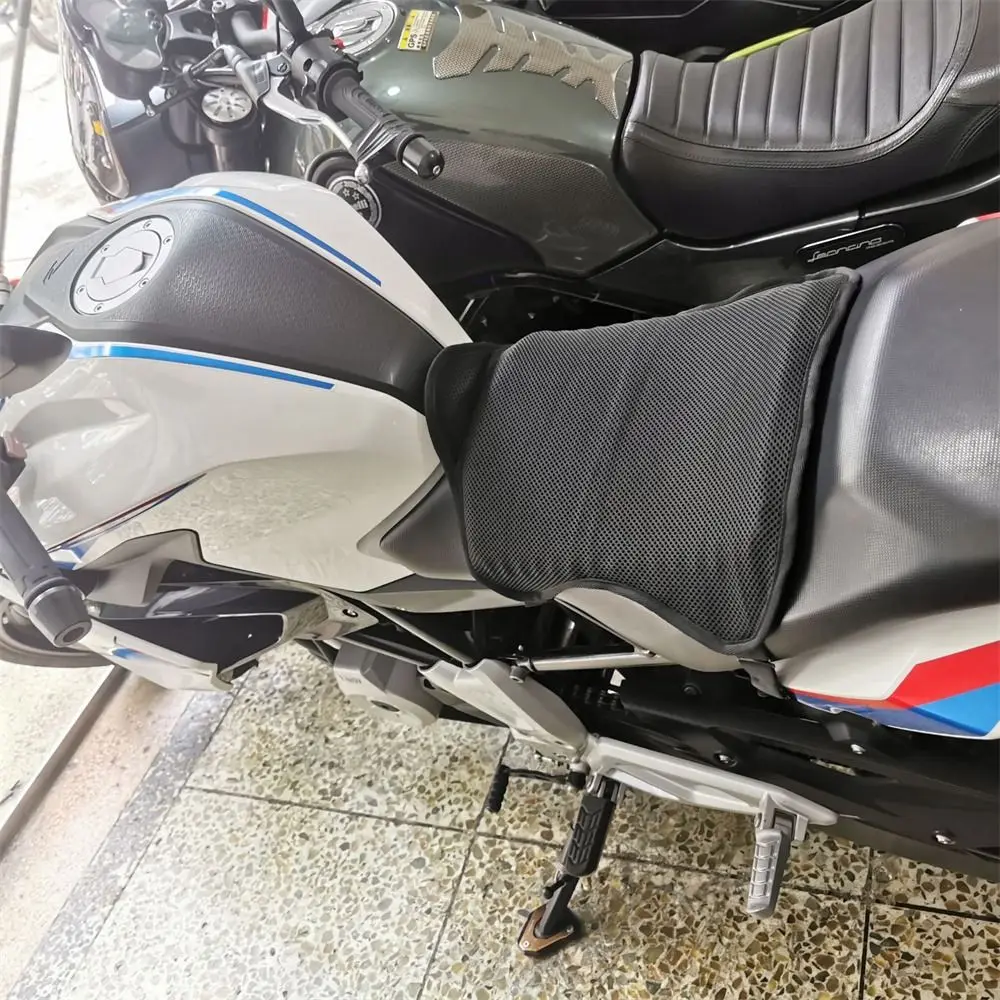 تنفس دراجة نارية جل مقعد امتصاص الصدمات العزل الحراري دراجة نارية وسادة مقعد مكافحة زلة غطاء وسادة هوائية